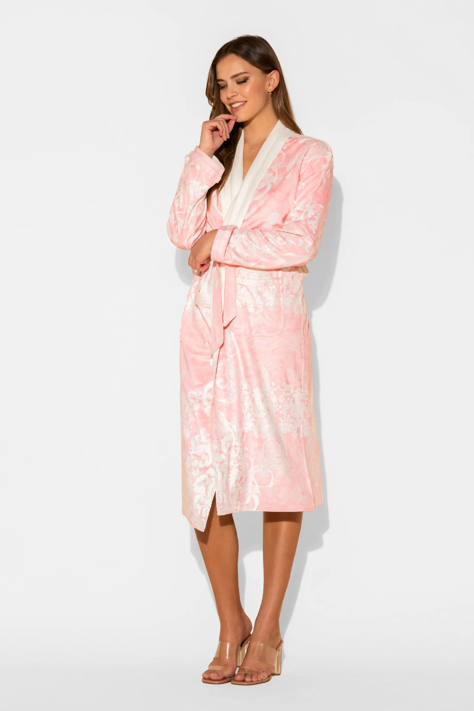 Romantique Pink Long Robe