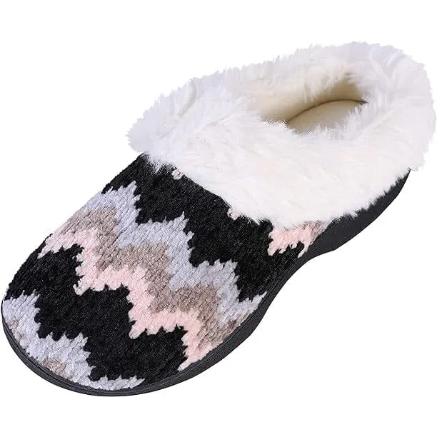 Roxoni Women's Cozy Memory Foam Slippers, Fuzzy Warm Faux