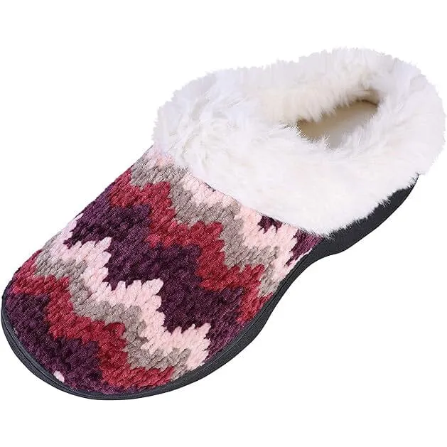 Roxoni Women's Cozy Memory Foam Slippers, Fuzzy Warm Faux