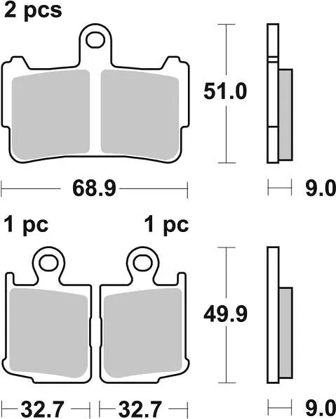 SBS - Brake Pads 869HS (Front)