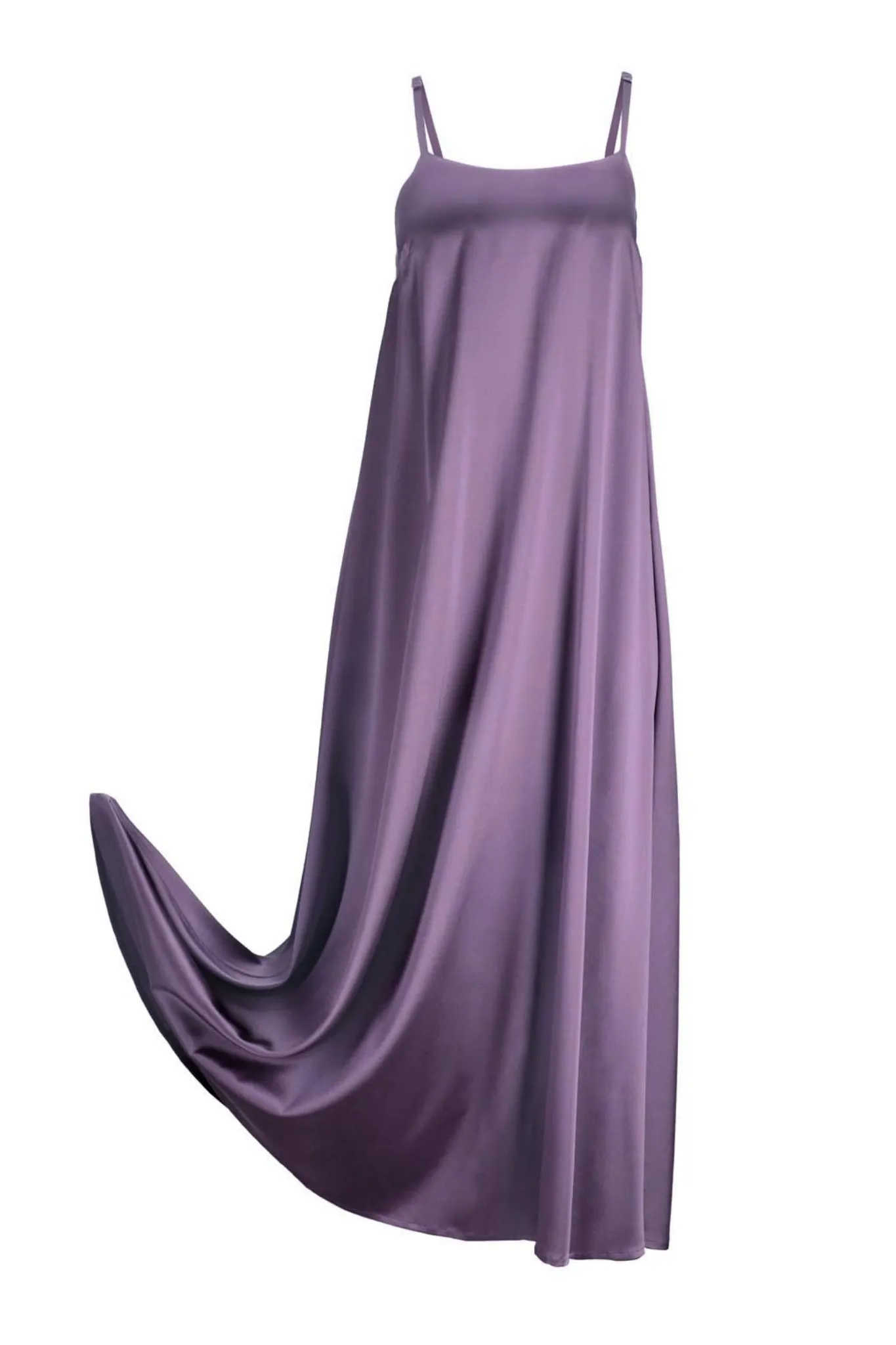 Silk Maxi Dress 'Aphrodite' in Noble Purple