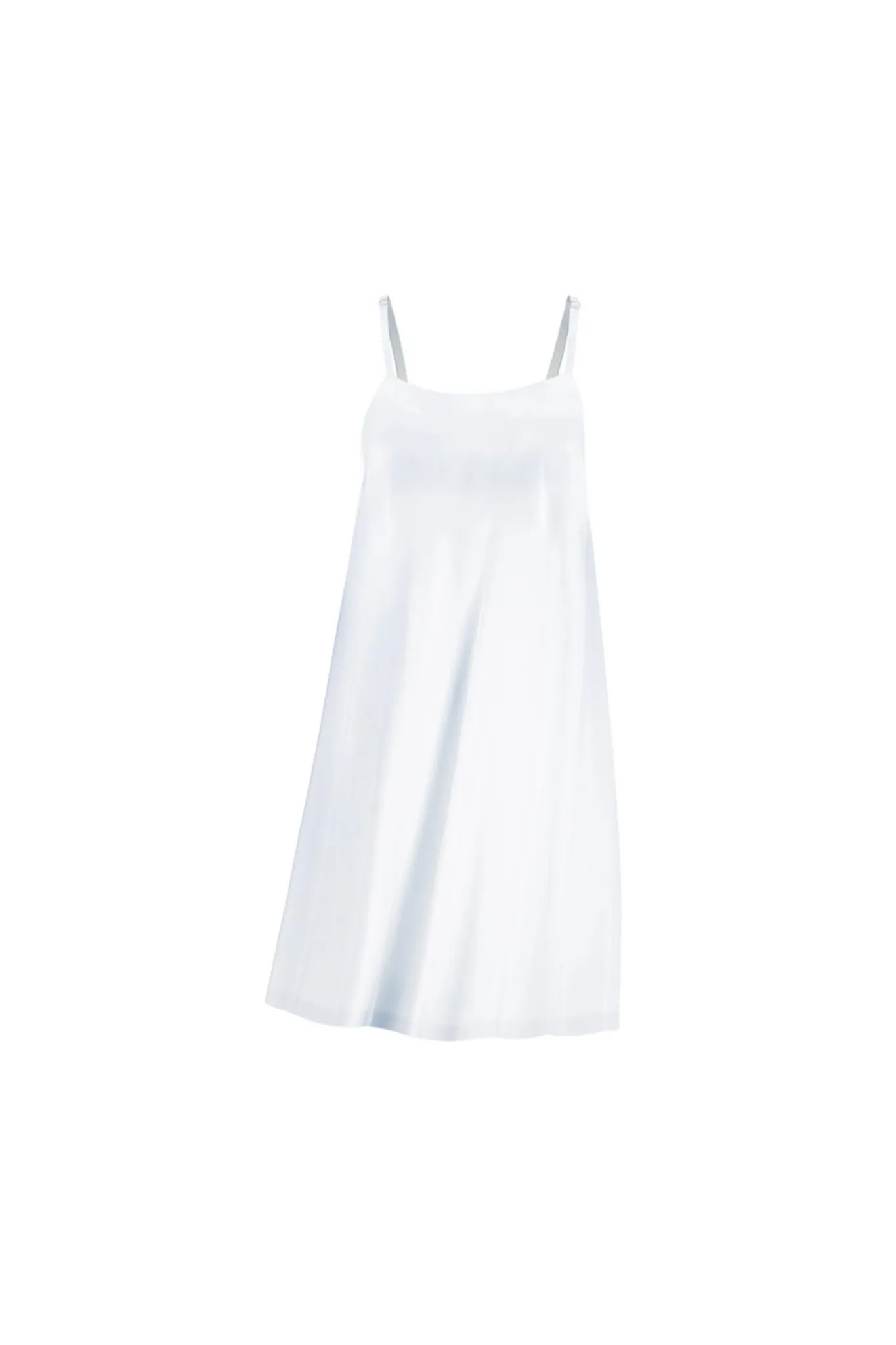 Silk Midi Dress 'Aphrodite' in Milk White