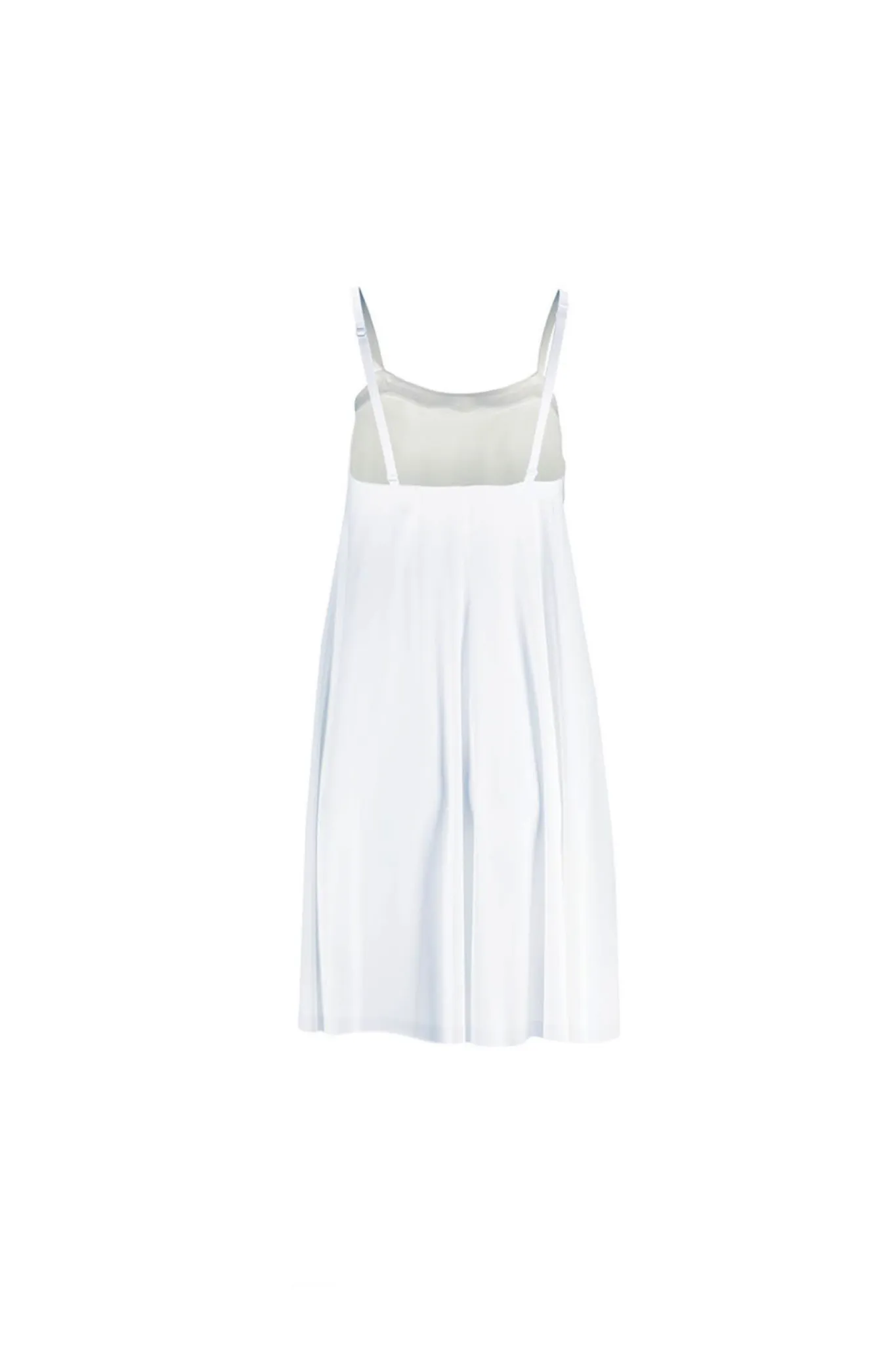 Silk Midi Dress 'Aphrodite' in Milk White