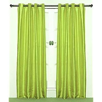 Silk reversible satin fabric bright green 27 momme 44&quot; wide