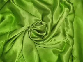 Silk reversible satin fabric bright green 27 momme 44&quot; wide