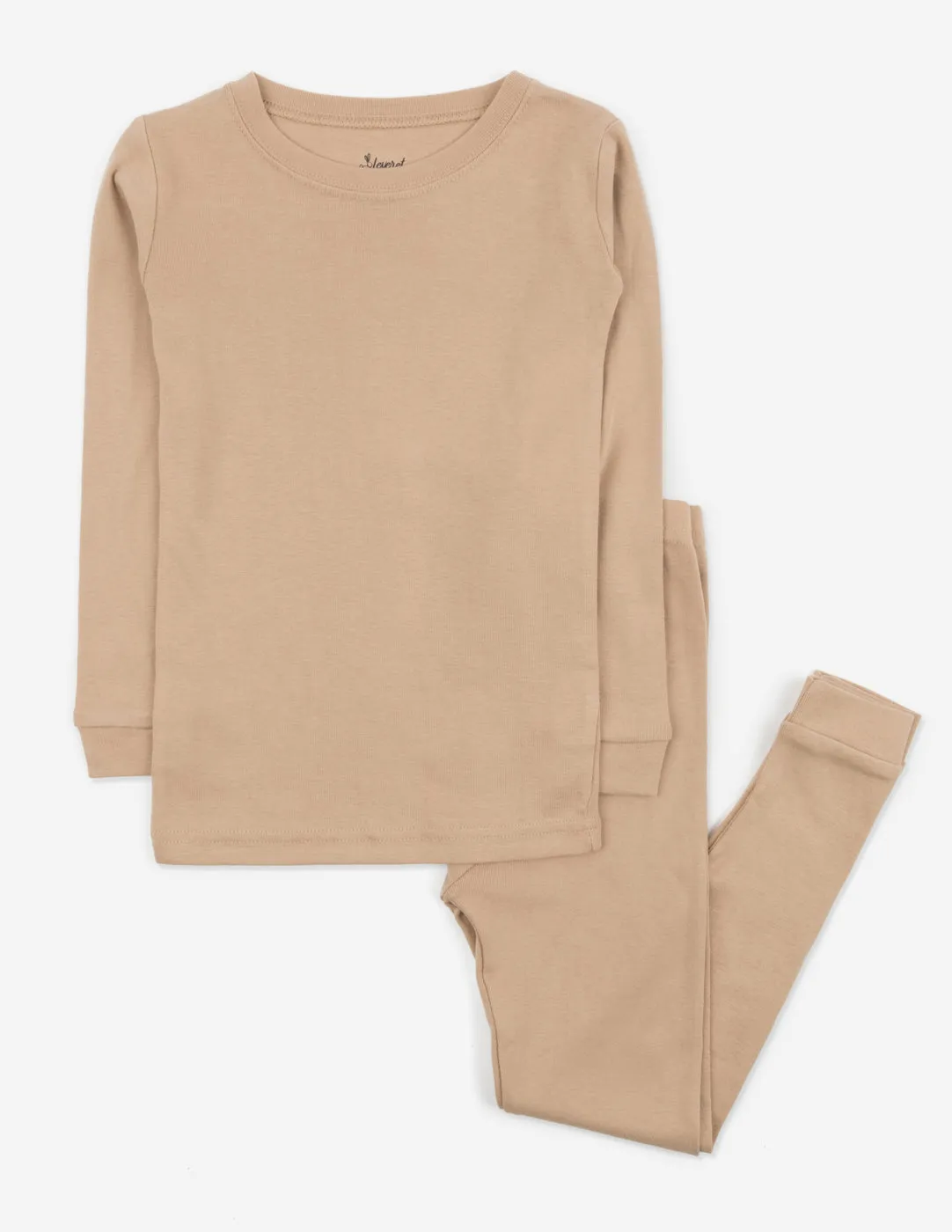 Solid Color Neutral Cotton Pajamas