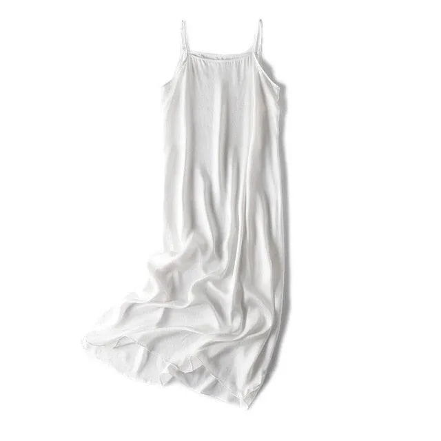 Spaghetti Strap Calf-Length Nightgown