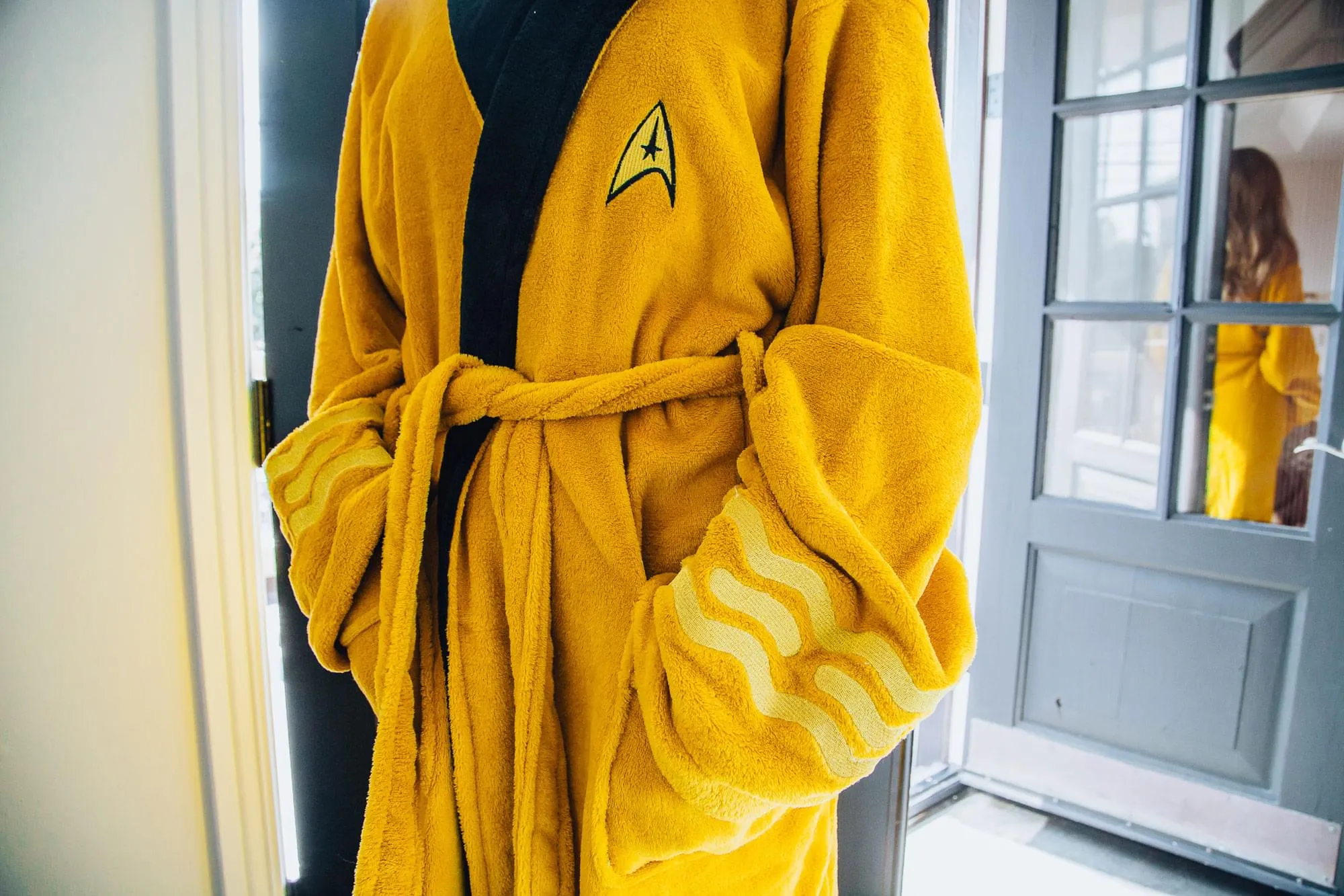 Star Trek Captain Kirk Bathrobe for Adults | One Size Fits Most