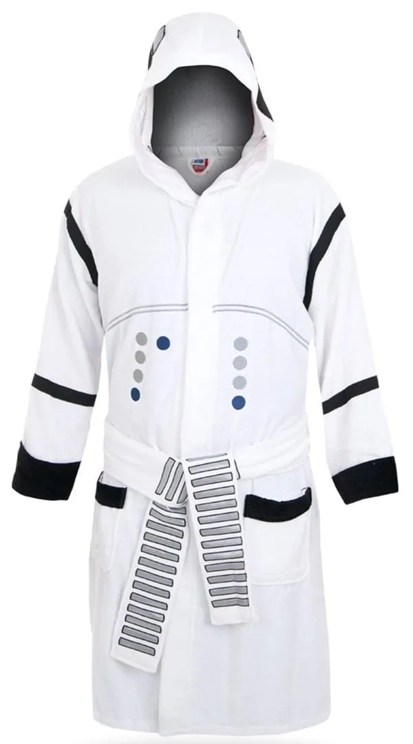 Star Wars Stormtrooper Unisex Hooded Bathrobe for Adults