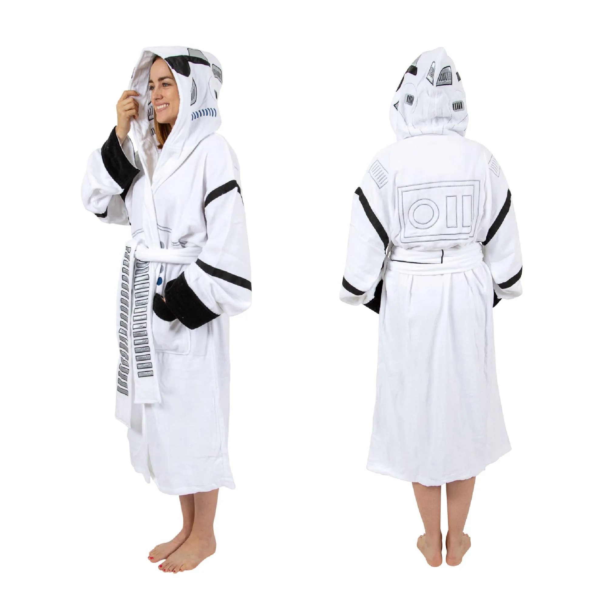 Star Wars Stormtrooper Unisex Hooded Bathrobe for Adults