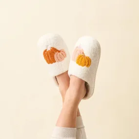 The Darling Effect - Pumpkin Fuzzy Slippers