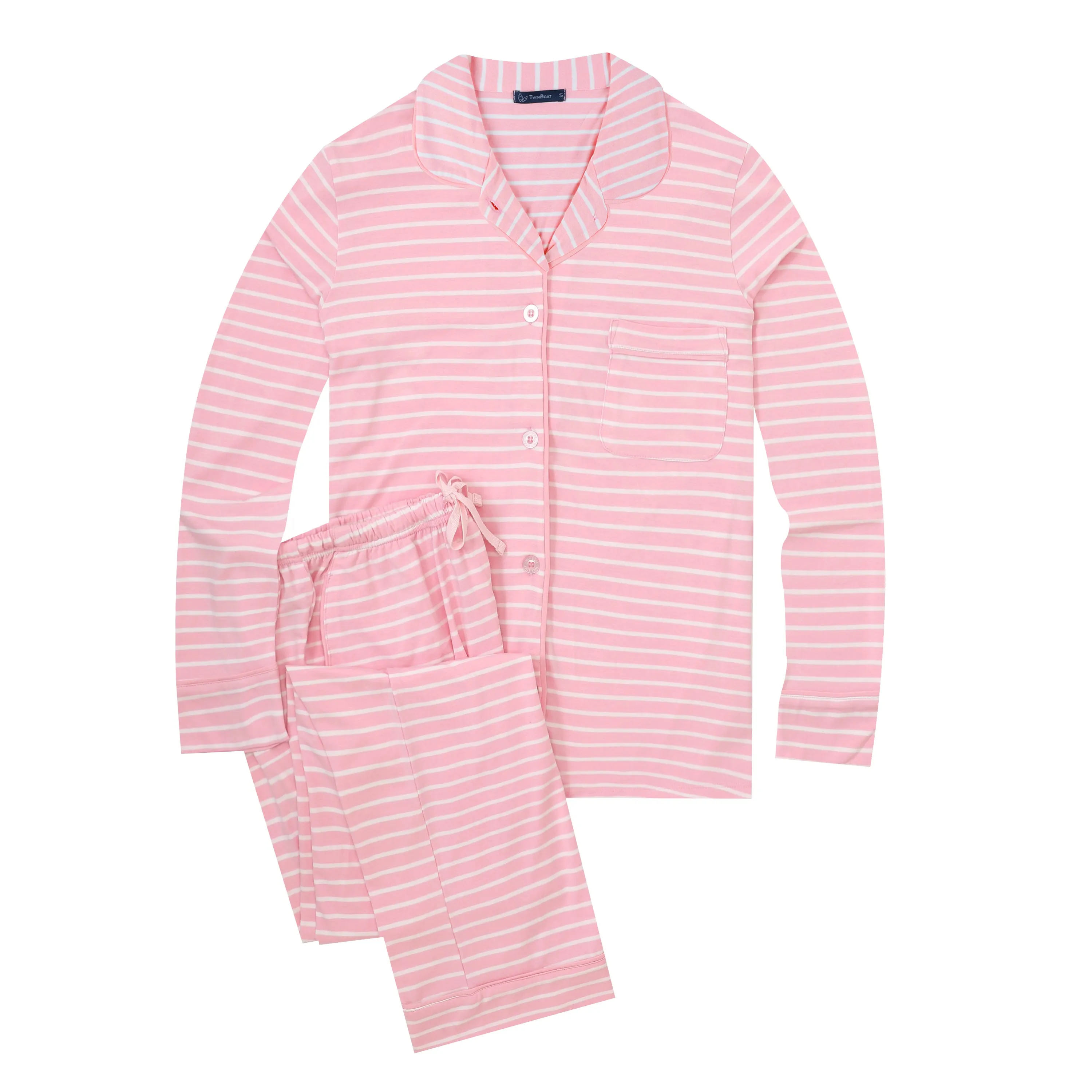 Twin Boat Women's Soft Knit Jersey Pajama Sets