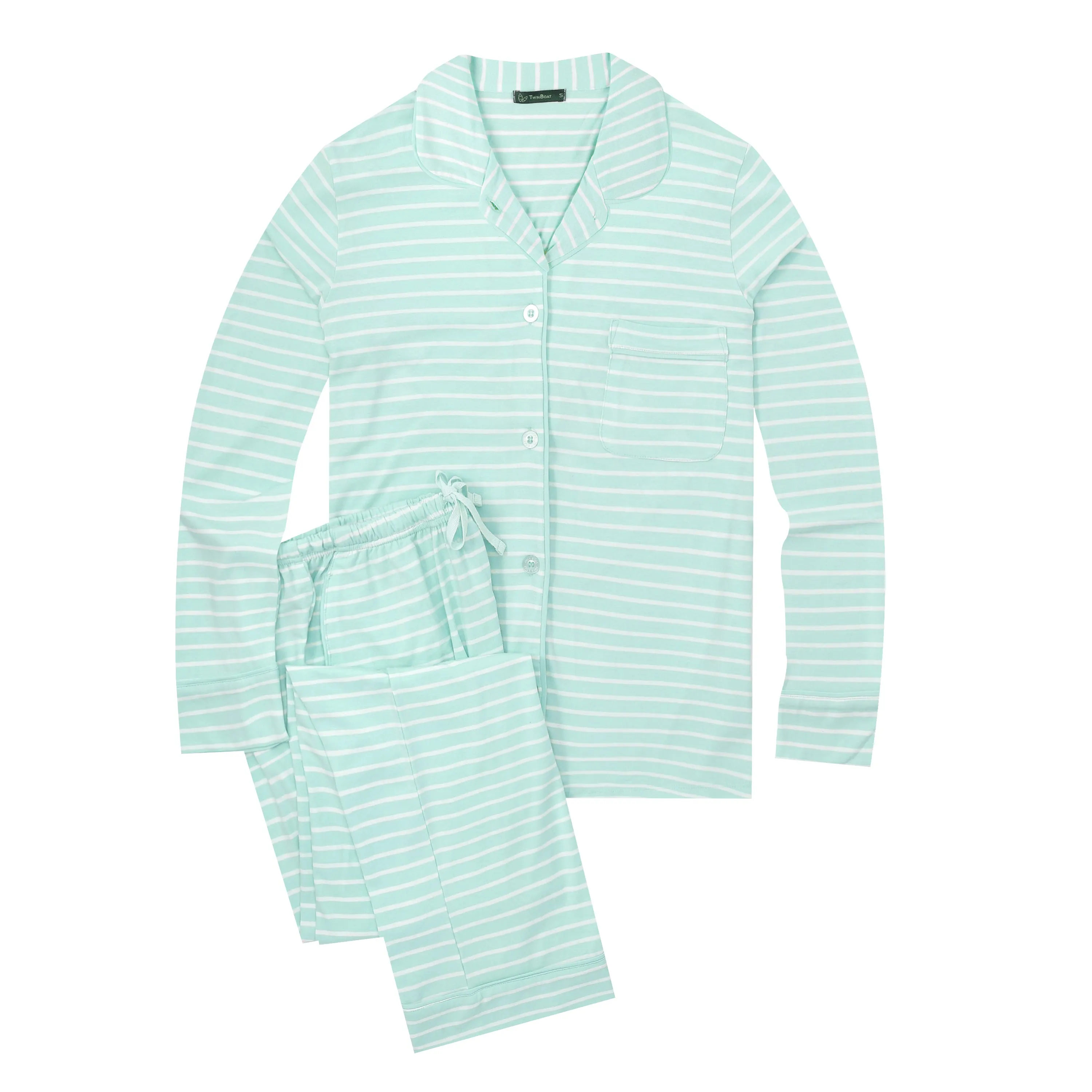 Twin Boat Women's Soft Knit Jersey Pajama Sets