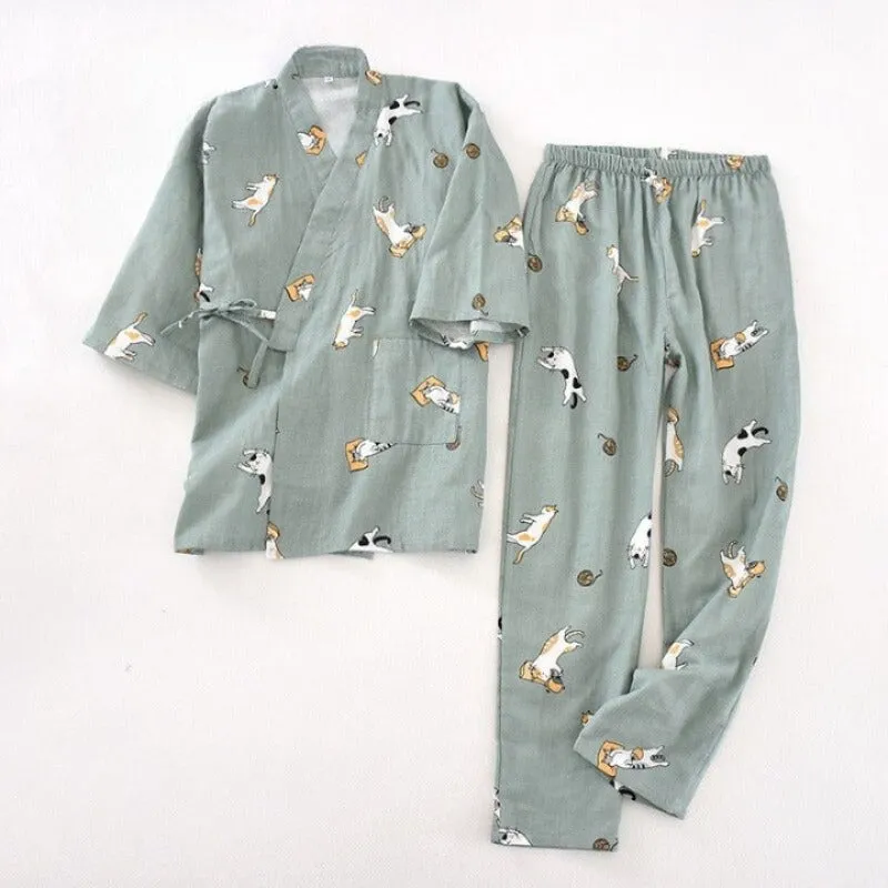 Unisex Cartoon Summer Robe Sets