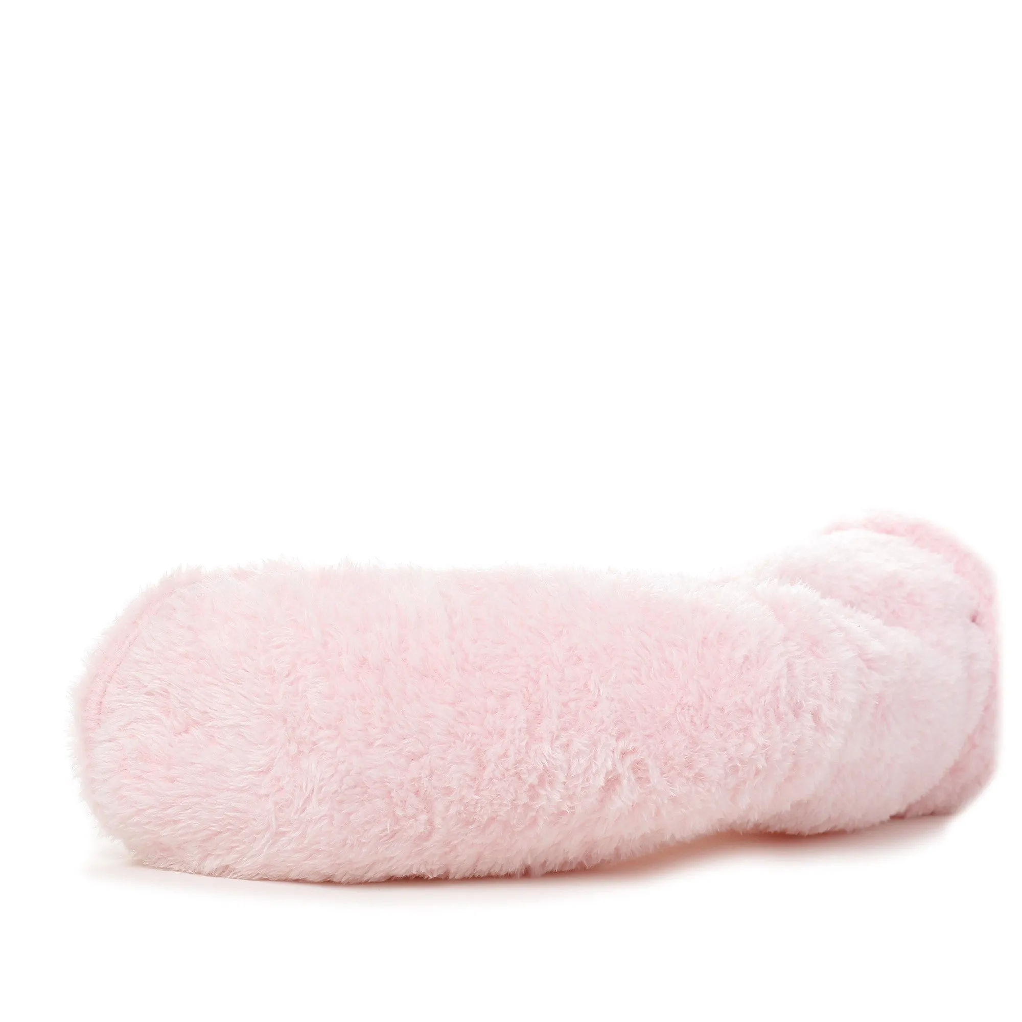 Women's Fuzzy Plush Tall Slipper Socks with Pom-Poms