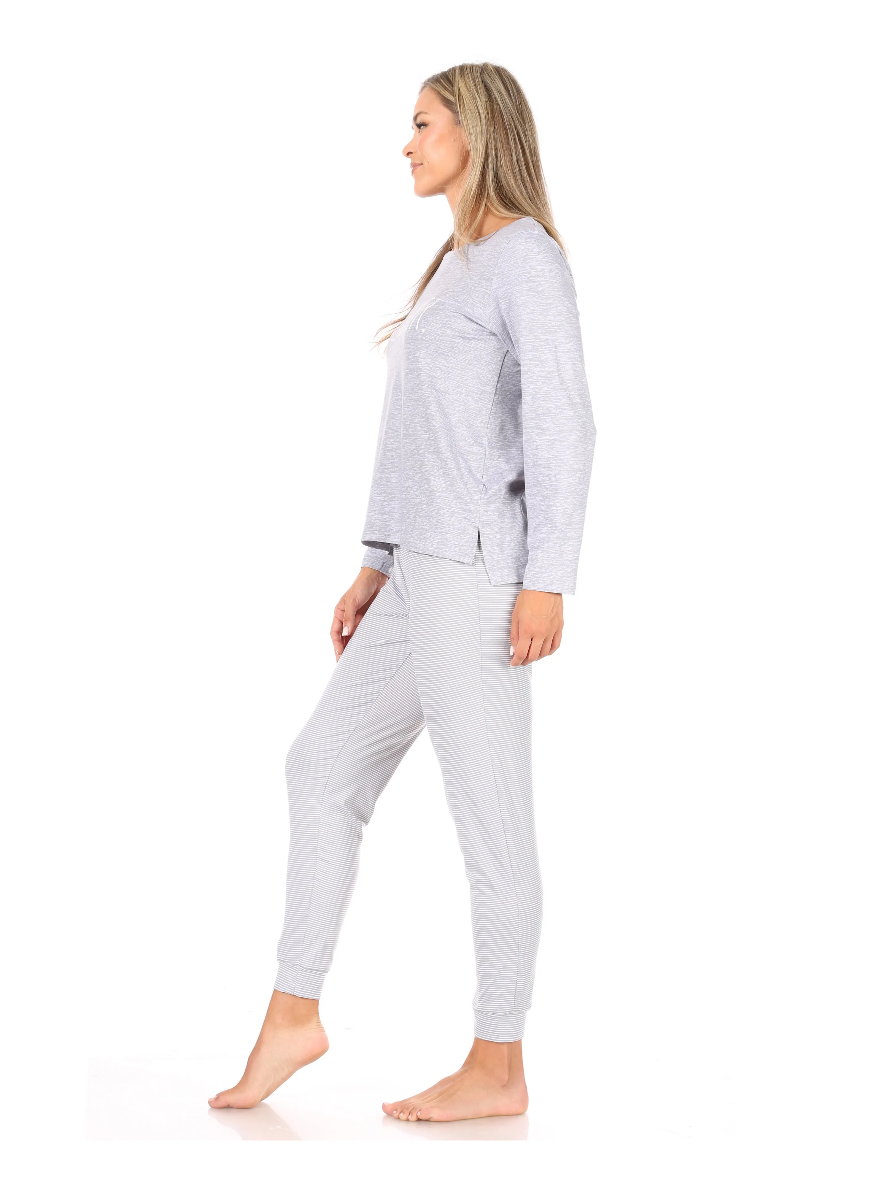 Women's "DREAMER" Long Sleeve Top and Jogger Pajama Set